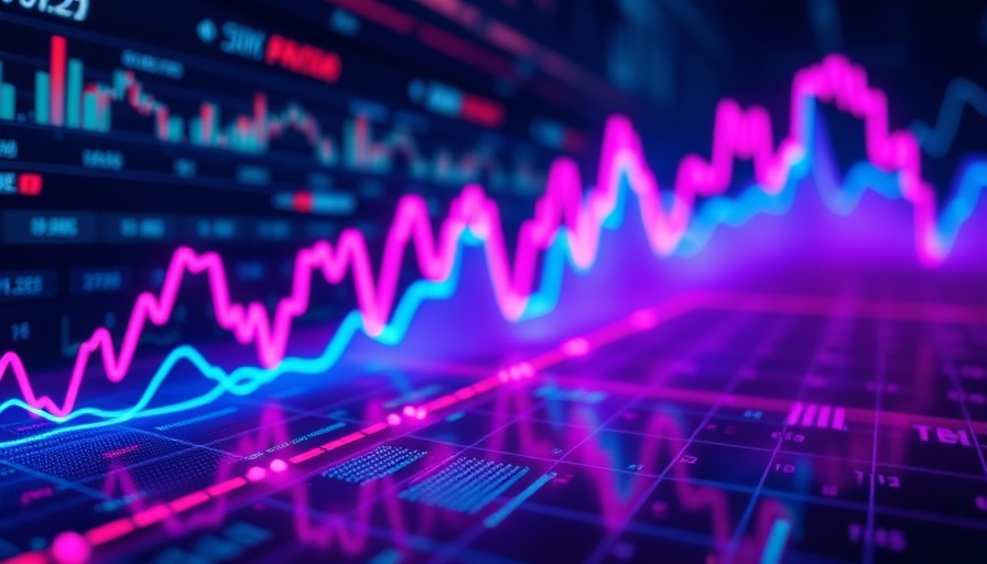 Vivid digital chart for JEPQ ETF investment strategy, dynamic lines.
