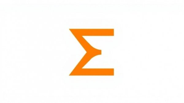 Minimalist orange Greek alpha logo, USA market analysis.