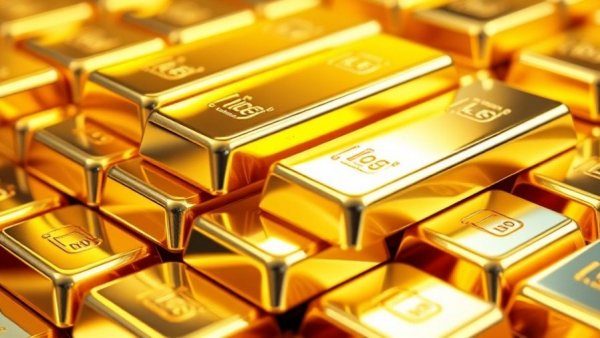 Gold and silver bars representing USA market analysis and wealth.