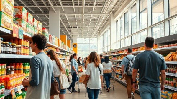 Modern grocery store supporting retail growth strategies.