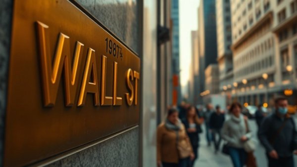 Wall Street sign close-up illustrating US market analysis.