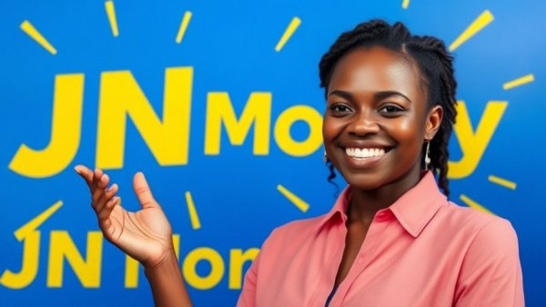 Advertisement banner for money transfers with JN Money services in Antigua.