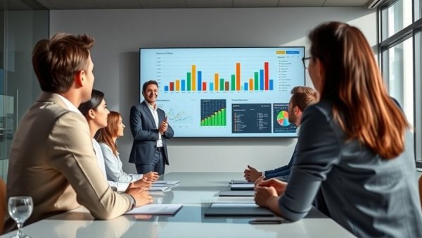 Engaging storytelling in business presentations with data visualization