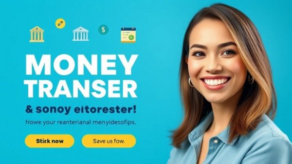 Advertisement for JN Money services with smiling woman
