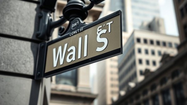Wall Street sign in USA market analysis context.