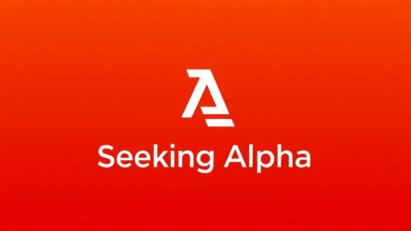Seeking Alpha logo on a gradient orange-red background for USA market analysis.