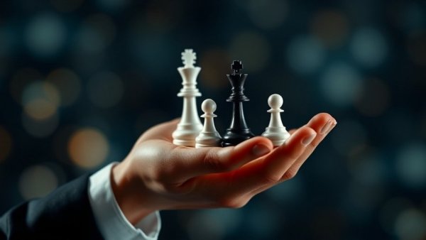 Hand projecting digital strategy icons, concept of USA market analysis.
