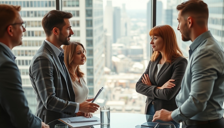 Business professionals negotiating in office, highlighting importance of negotiation in business.