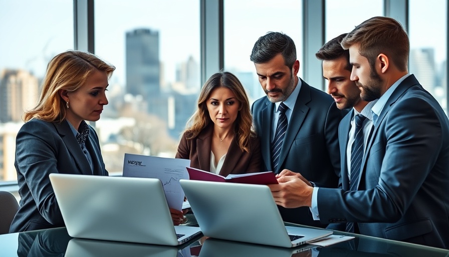 USA market analysis team in modern office setting.