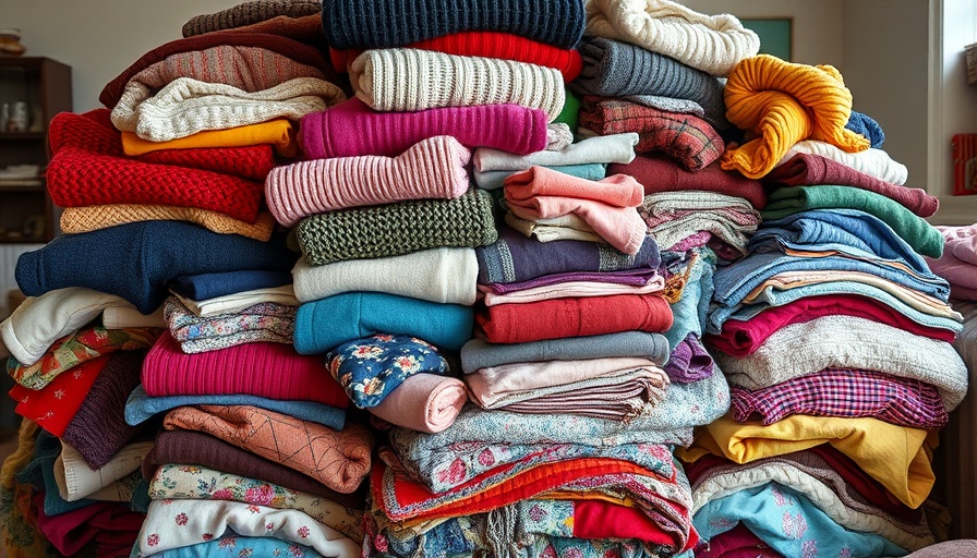 Pile of various colorful clothes depicting fabric diversity