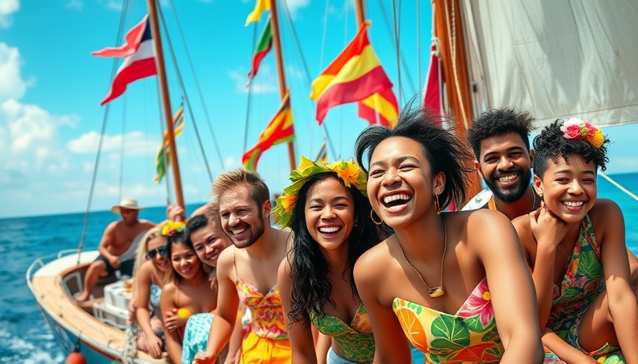 Colorful boats in Grenada depicting community and resilience.