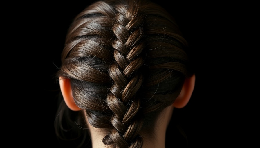 Joy Gregory new project braided hairstyle close-up black background