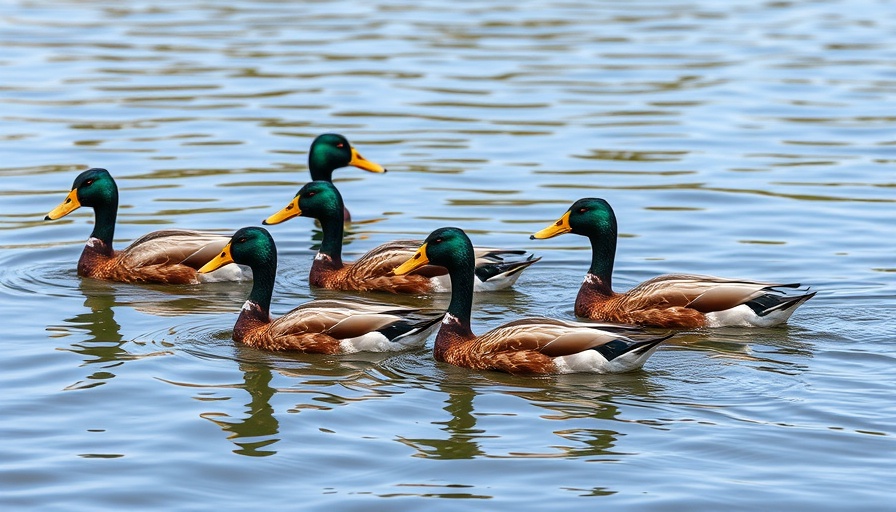 Ducks swimming in calm water during 'October Big Day 2025'.