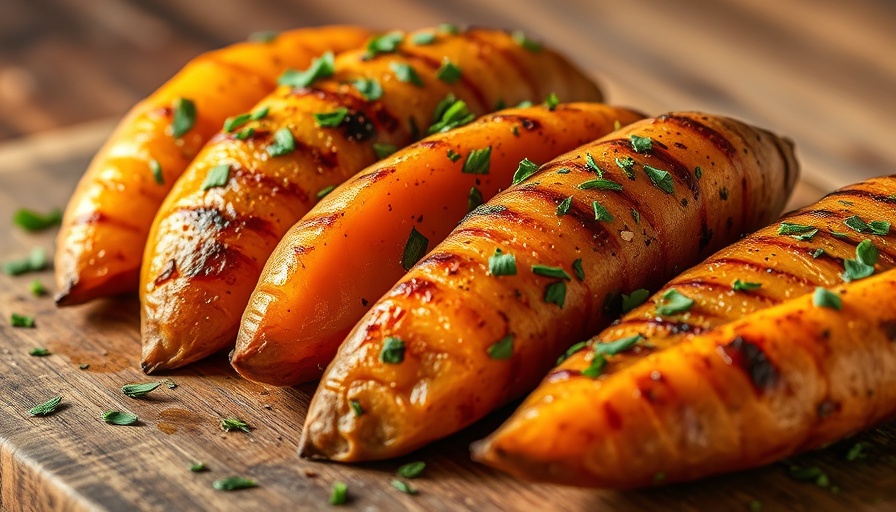 Oven roasted sweet potatoes recipe with fresh herbs