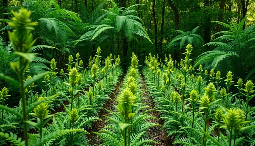 Lush forest nursery showcasing Caribbean conservation initiatives.