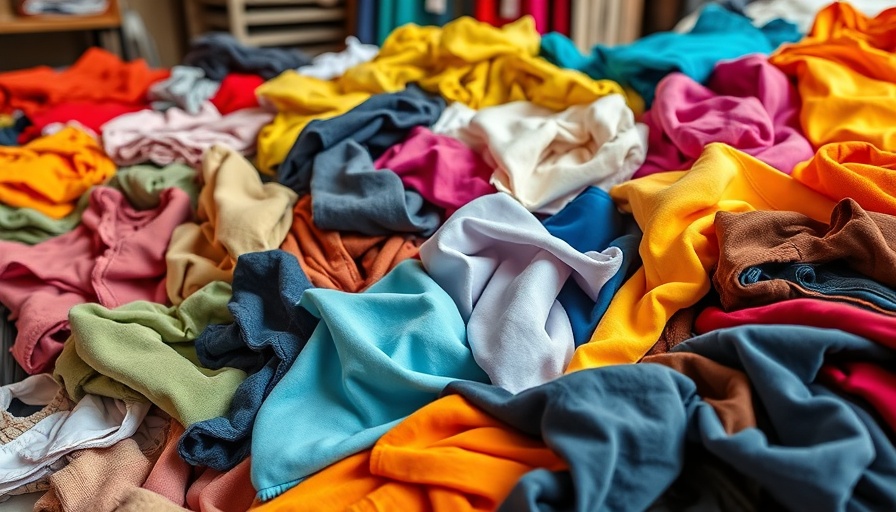 Colorful pile of synthetic clothing made from plastic.