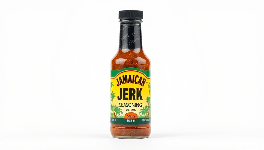Jamaican Jerk Seasoning bottle for Caribbean ribs.