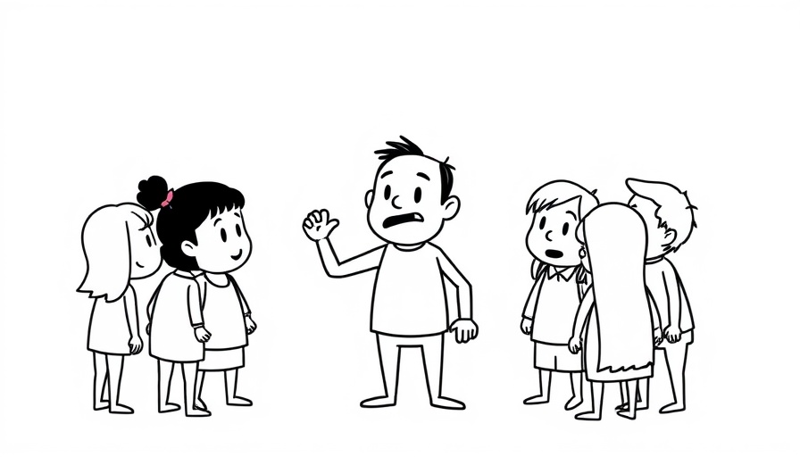 Adaptive leadership styles illustrated through a central figure leading a cartoon group.