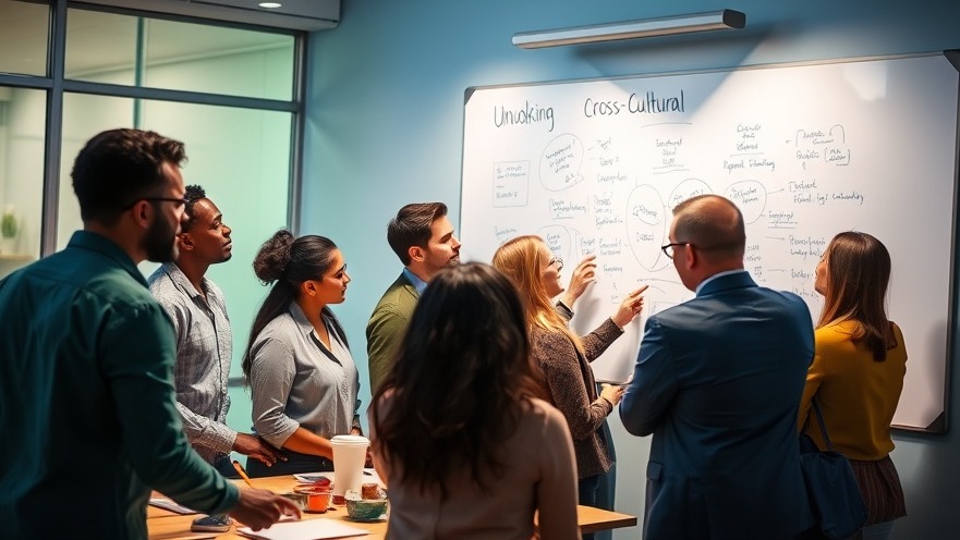 Diverse team brainstorming ideas, showcasing cross cultural business tips and collaboration.