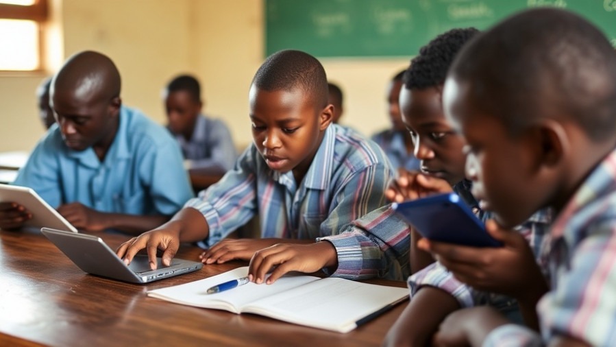 Ugandan students using AI tools to improve lesson planning.
