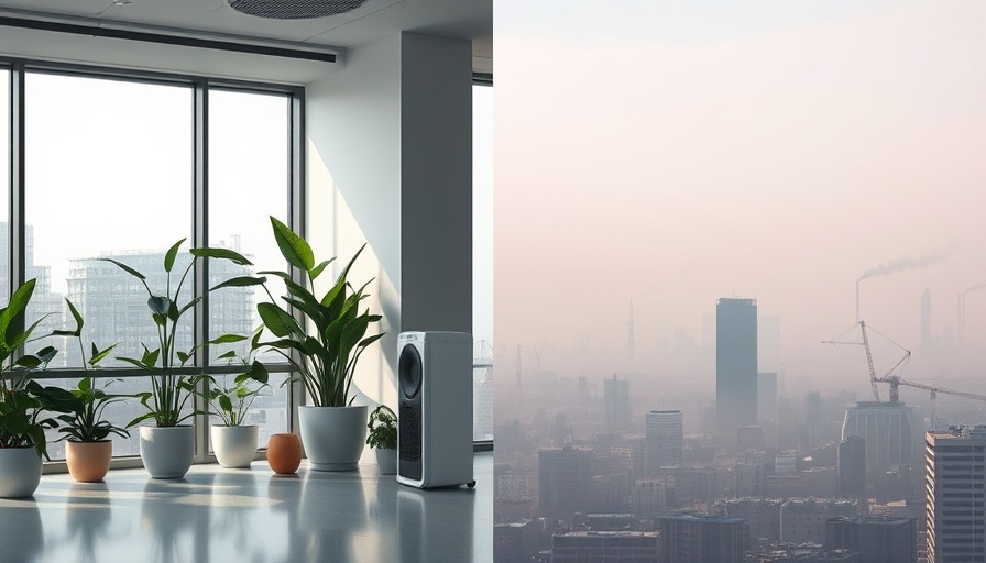 Contrasting indoor air quality and outdoor pollution scenes