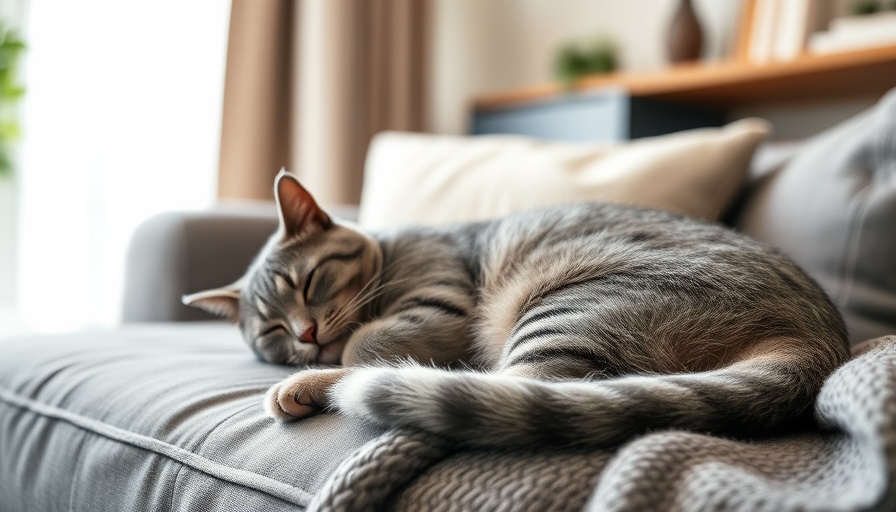 Gray cat resting on sofa for girl cat names.