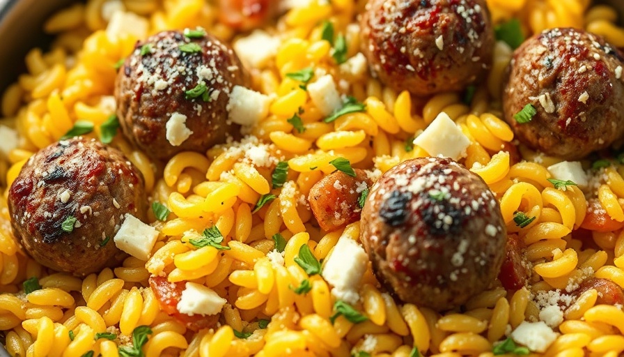 Savory Summer Squash Orzo Skillet with Cheese