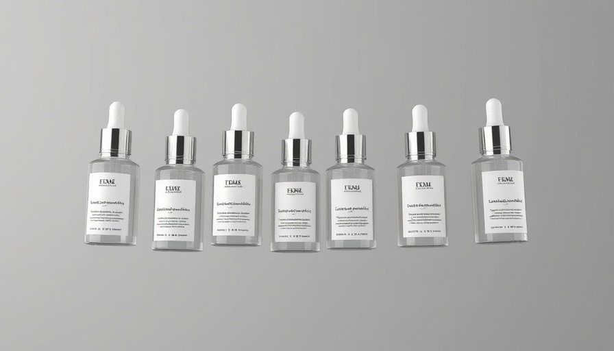 Top-rated overnight hair serums floating elegantly against gray backdrop.