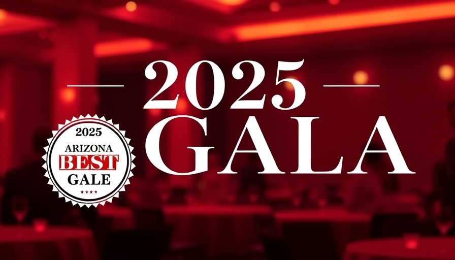 2025 Best of Arizona Gala event banner with award badge.