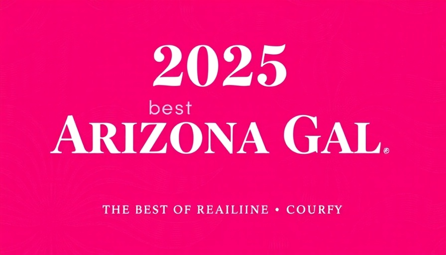 2025 Best of Arizona Gala banner on a magenta background.