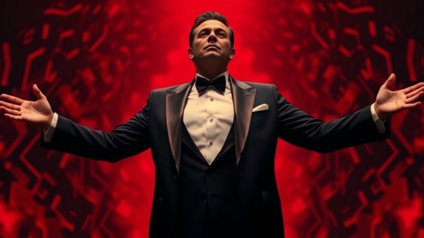 AI Generative Technology and Nonconsensual Imagery theme depicted with pixelated man in tuxedo.