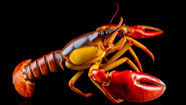 Vibrant lobster in heat map style, illustrating AI security risks Moltbook.