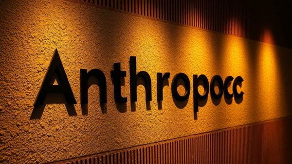 Supply Chain Risk: Anthropoc text on a textured wall.