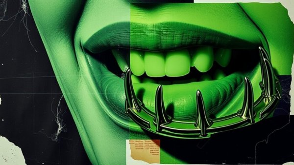 AI Technology Revolutionizes Scams: surreal art of smile and trap