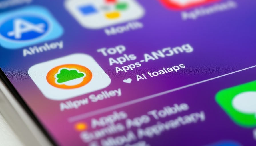 Top ranked AI apps in a smartphone app store chart.
