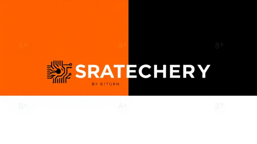 Logo depicting AI and SaaS strategies for business growth with circuit design.