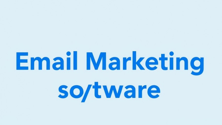 Text promoting email marketing software for property management.