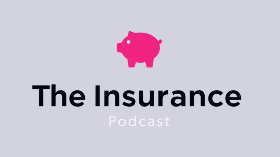 Minimalist logo design for Insurance Pro Blog Podcast.