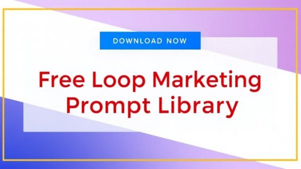 B2B Loop Marketing Strategy text banner with blue gradient