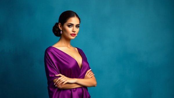 Confident woman in purple, related to making ChatGPT profitable