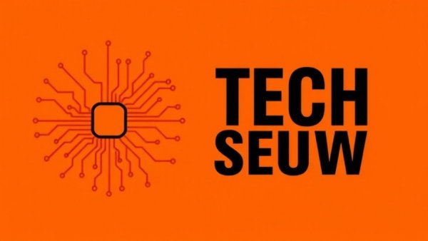 Bold graphic with circuitry design representing AWS re:Invent AI solutions.