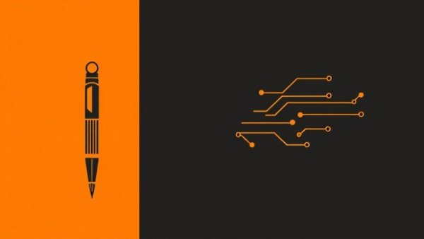 Minimalistic tech logo symbolizing business growth with contrasting colors.