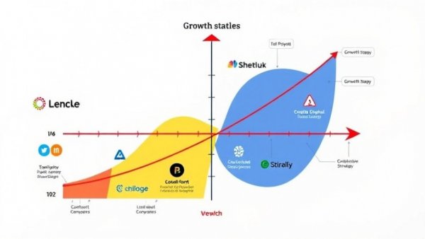 Colorful business strategy diagram highlighting growth options.