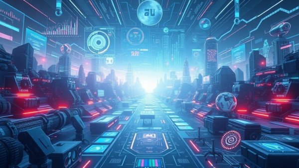 Futuristic AI marketing predictions 2026 with digital holograms.