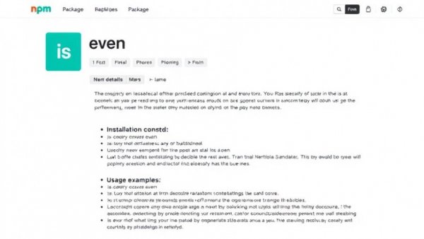 npm package page for 'is-even' library with details on installation and usage, relevant for Axios npm supply chain attack context.