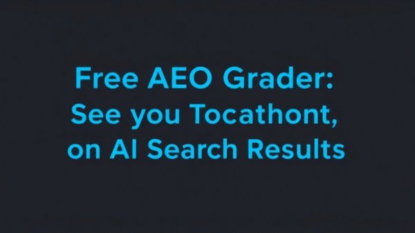 Text about AEO Grader ranking on AI search results.