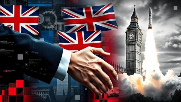 Dynamic collage depicting technology and diplomacy, Sovereign AI Fund theme.