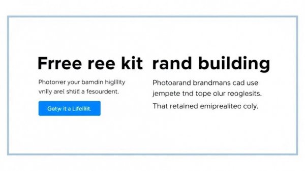 Banner offering a free branding kit download.