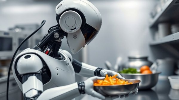 AI tools for nonprofit meal prep using advanced kitchen robot.