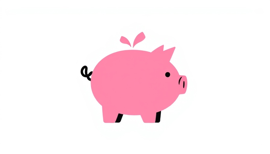 Can AI Replace Life Insurance Agents logo with pink piggy bank design